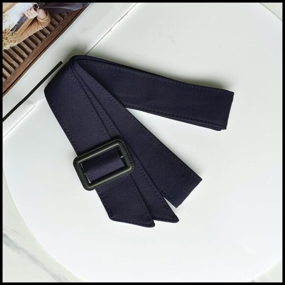 Wide Waistband Belt with Buckle for Trench Coats and Dresses main image 4